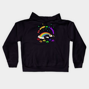 Straight as a Rainbow Kids Hoodie